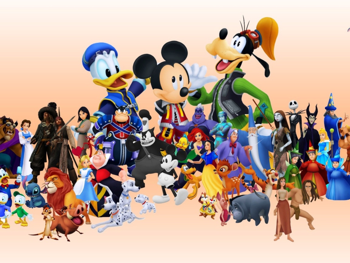 Fondo de pantalla Disney Family 1152x864