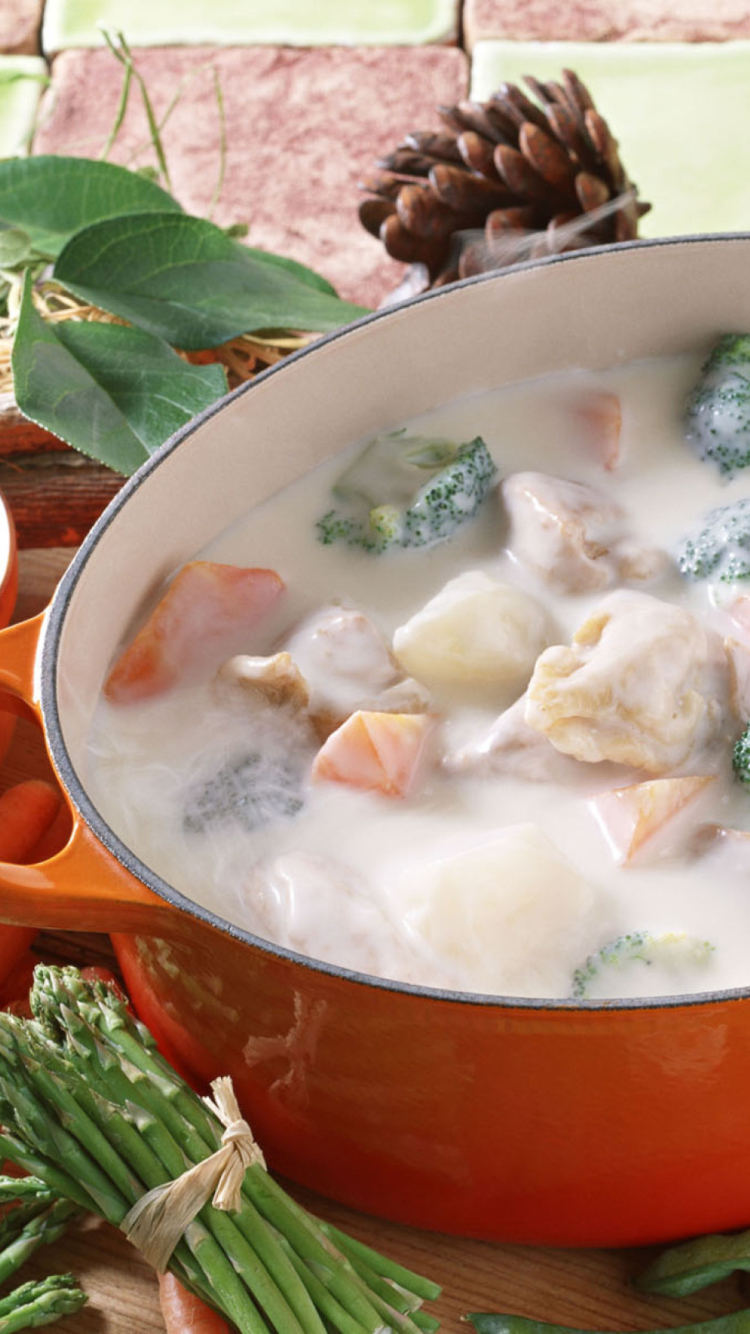 Sfondi Cream Stew 750x1334