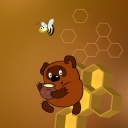 Sfondi Winnie The Pooh With Honey 128x128