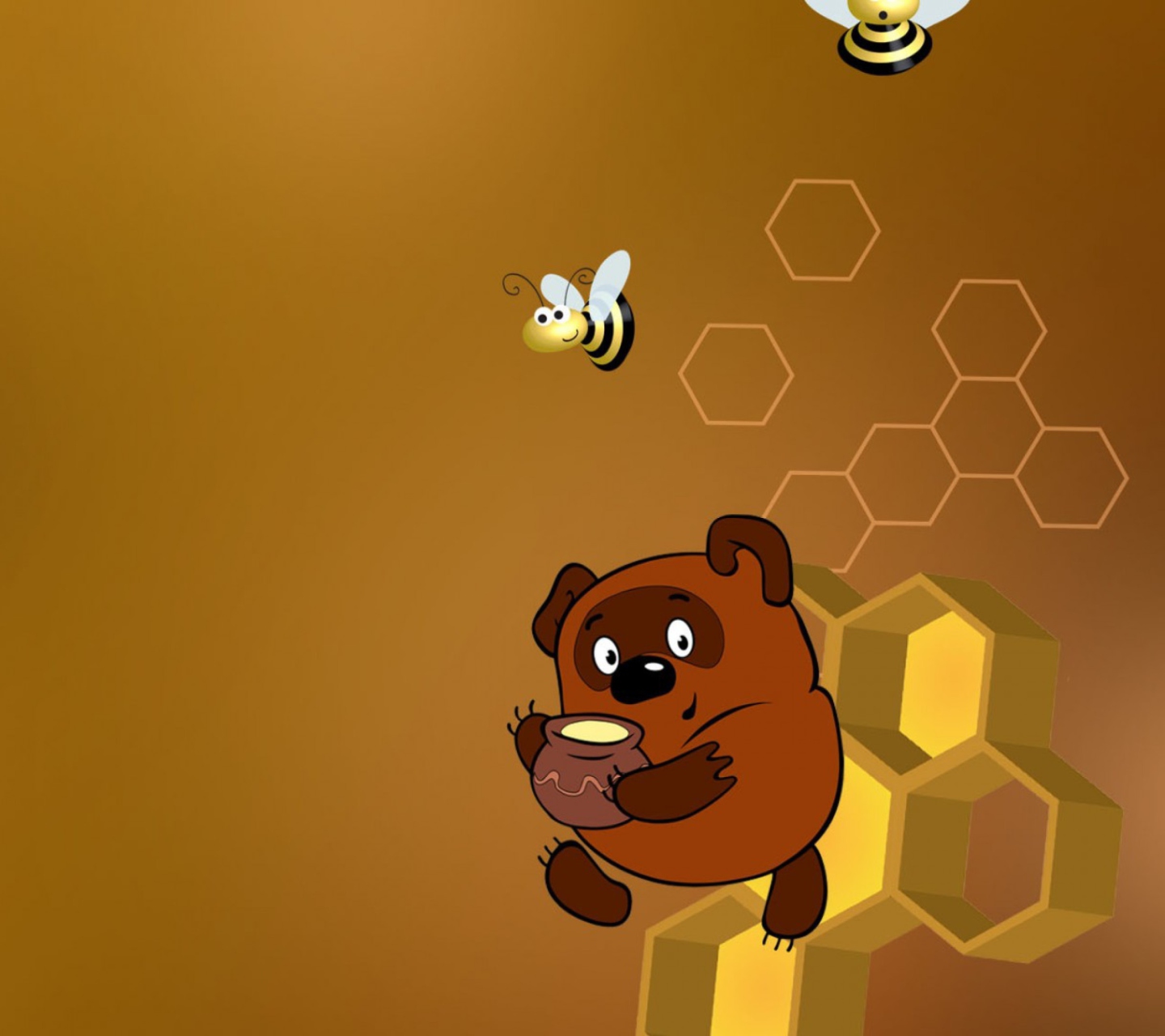Sfondi Winnie The Pooh With Honey 1440x1280