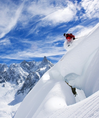 Skiing In France - Obrázkek zdarma pro 320x480