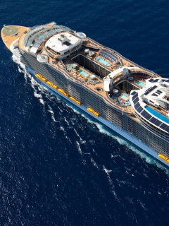 Fondo de pantalla Allure of the Seas Cruise Ship 240x320