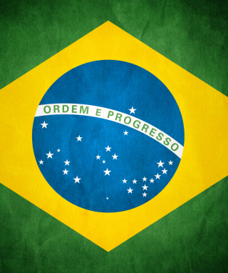Kostenloses Brazil Flag Wallpaper für Nokia X2-02
