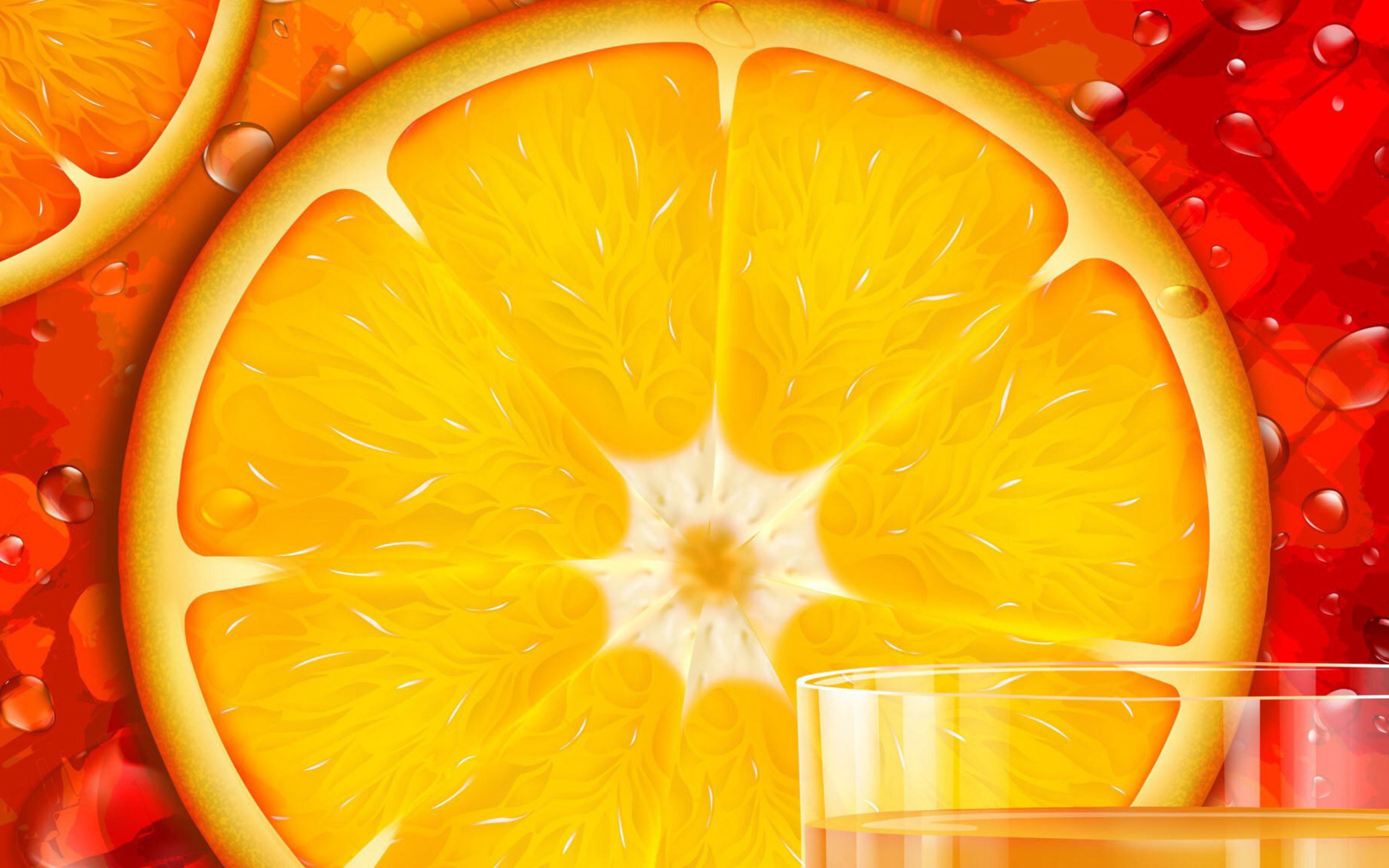 Juicy Orange wallpaper 2560x1600