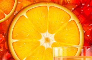 Juicy Orange - Obrázkek zdarma pro Nokia XL
