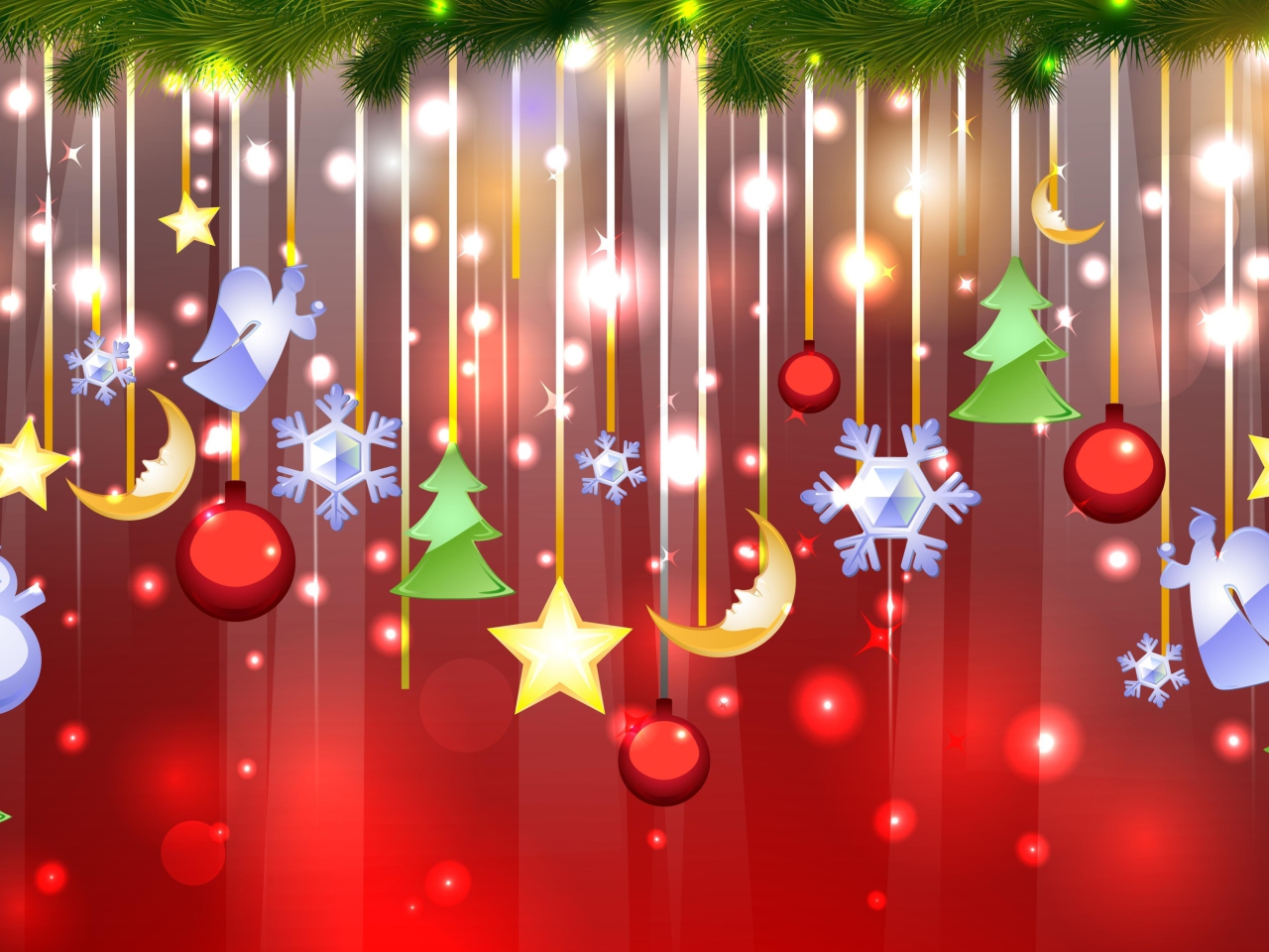 Das Christmas Decorations Wallpaper 1280x960