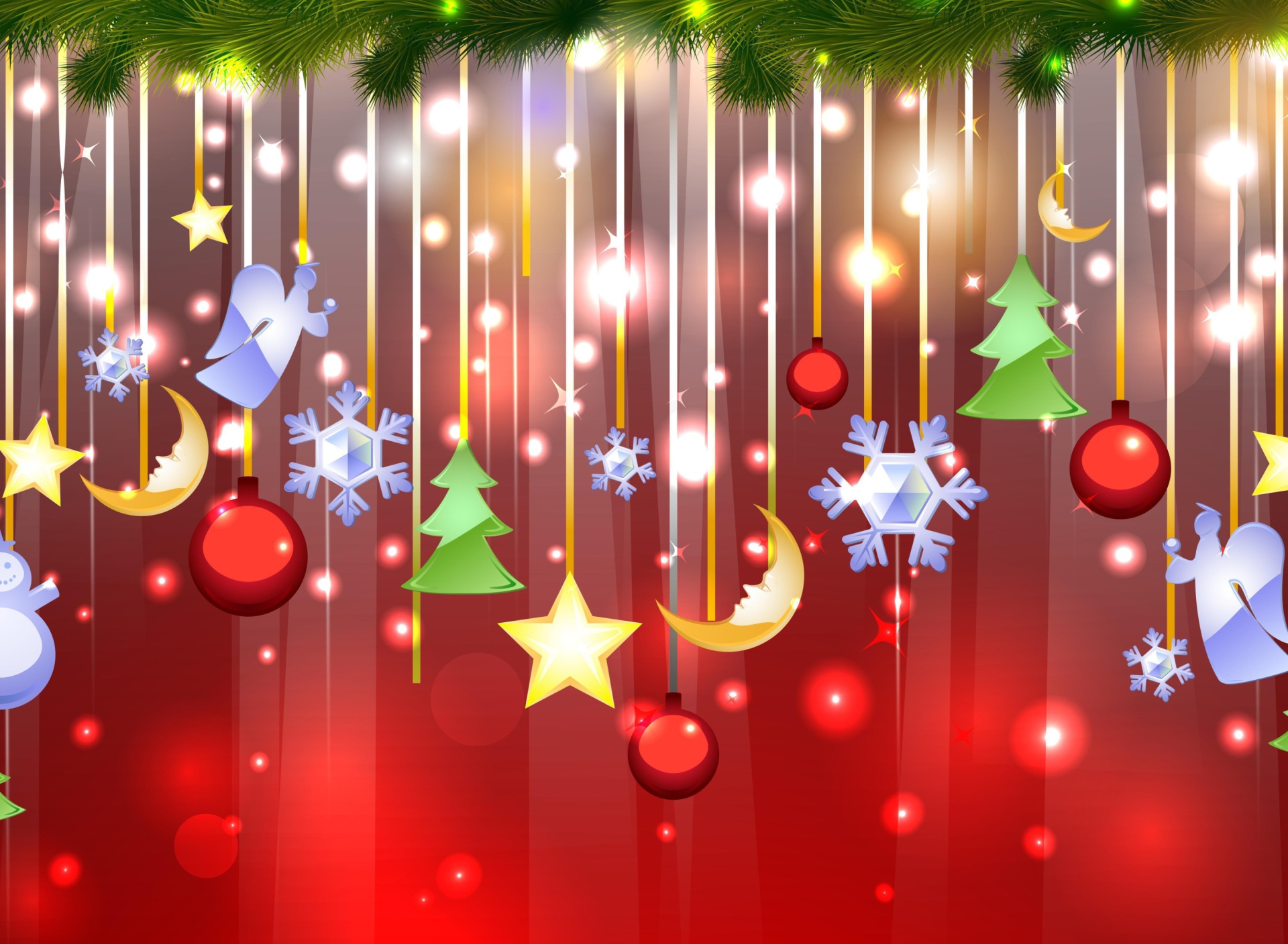 Fondo de pantalla Christmas Decorations 1920x1408