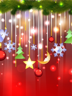 Das Christmas Decorations Wallpaper 240x320