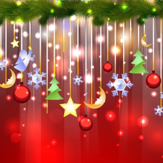Kostenloses Christmas Decorations Wallpaper für 1024x1024