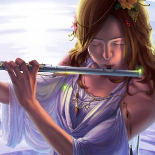 Musical Instrument Flute - Obrázkek zdarma pro iPad