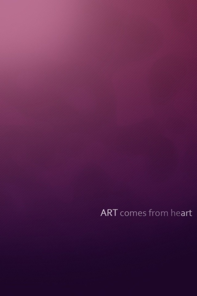 Simple Texture, Art comes from Heart wallpaper 640x960