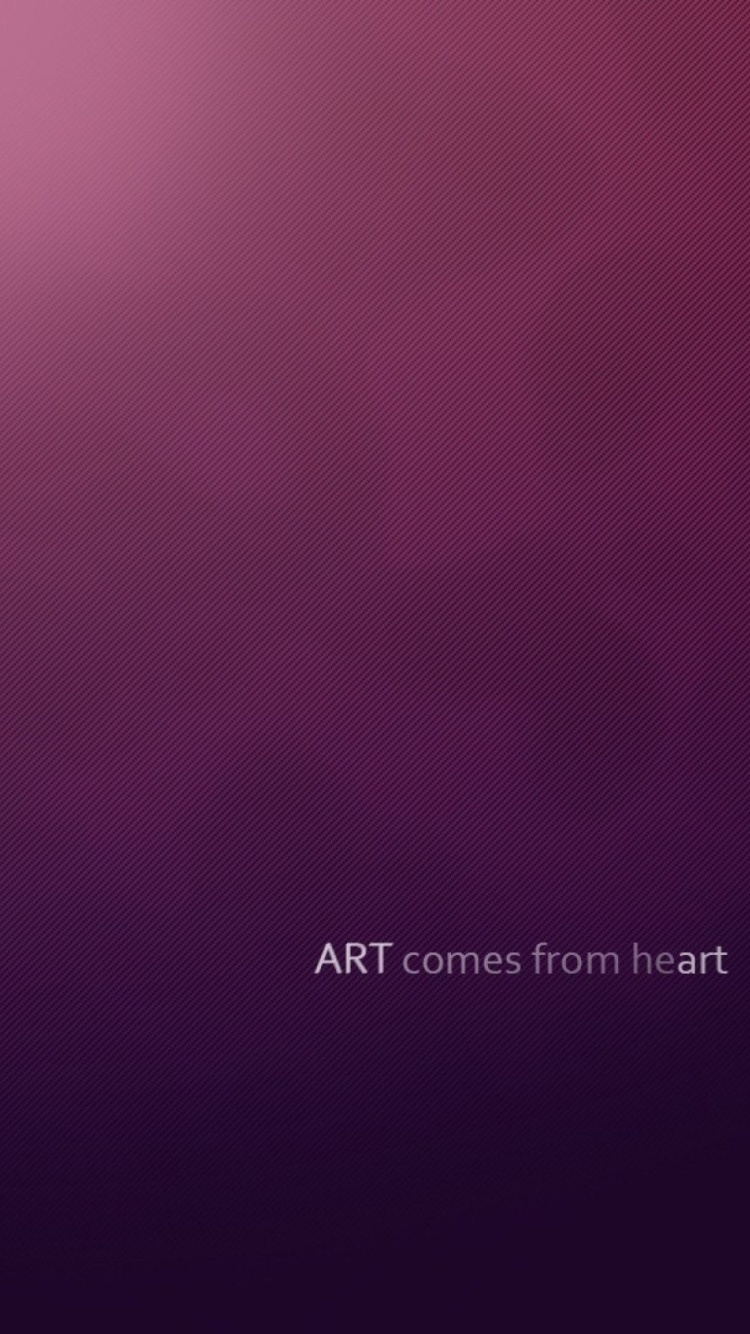 Simple Texture, Art comes from Heart wallpaper 750x1334