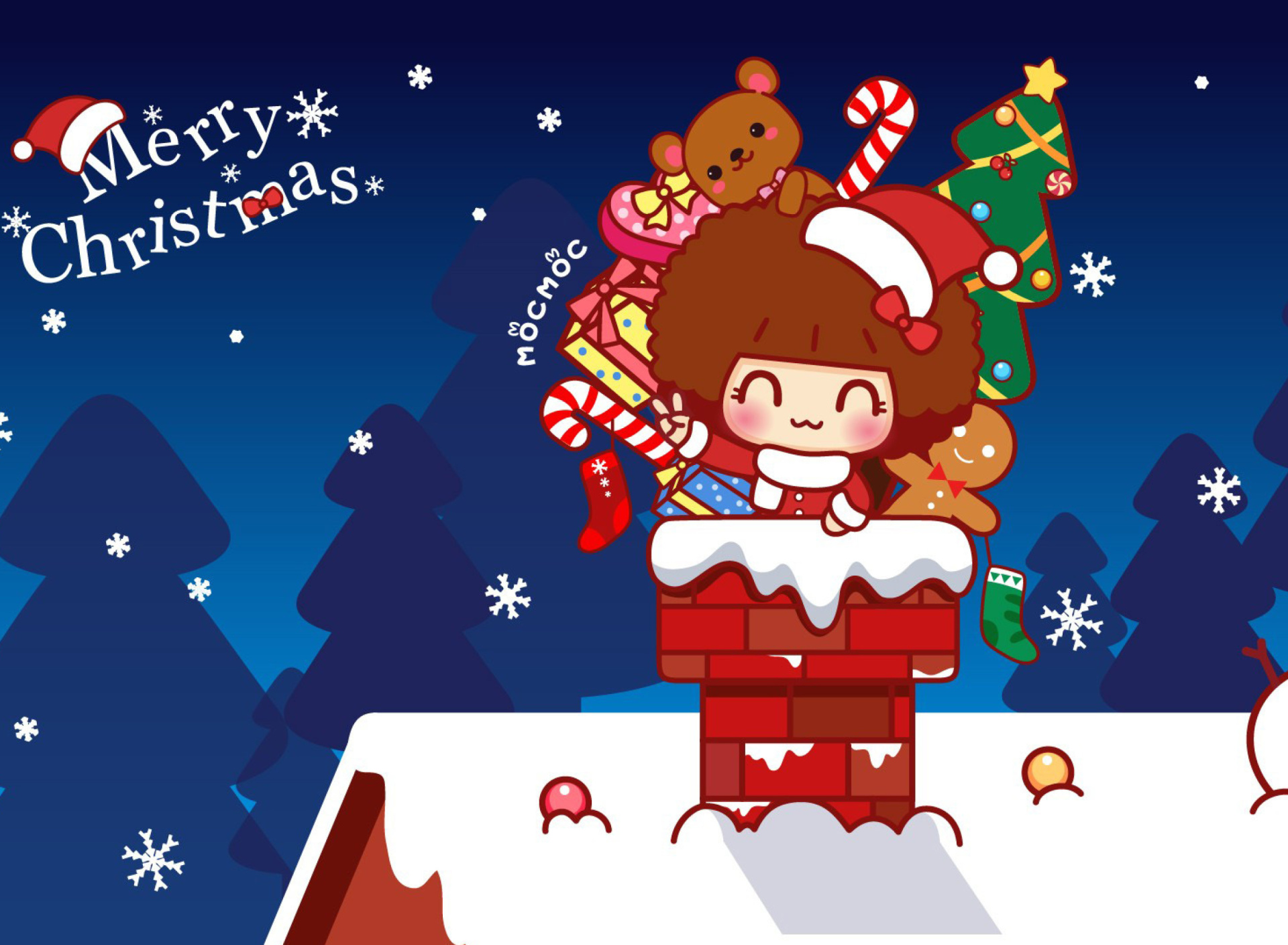 Das Merry Christmas Wallpaper 1920x1408