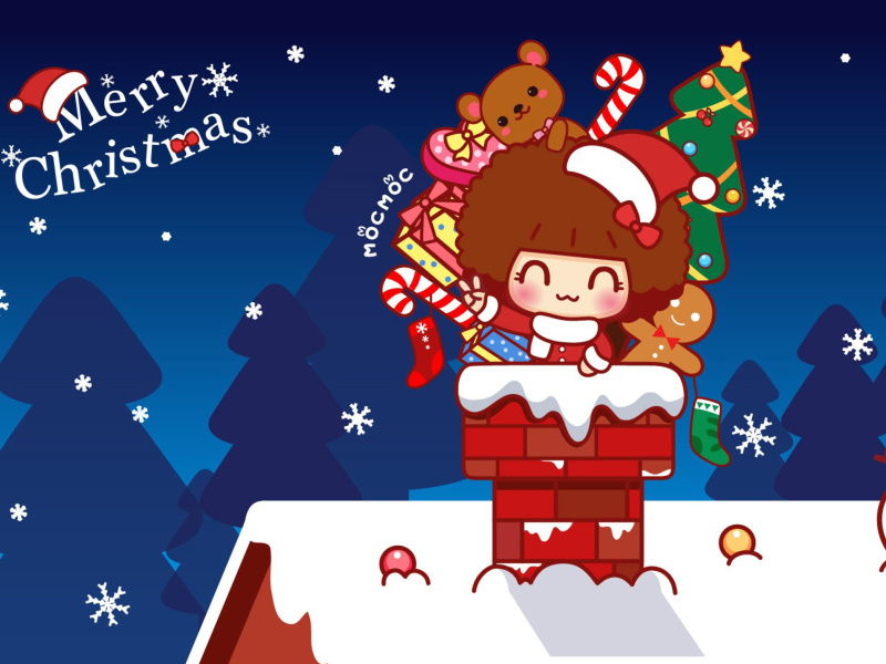 Das Merry Christmas Wallpaper 800x600