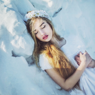 Sleeping Snow Beauty - Obrázkek zdarma pro iPad 2