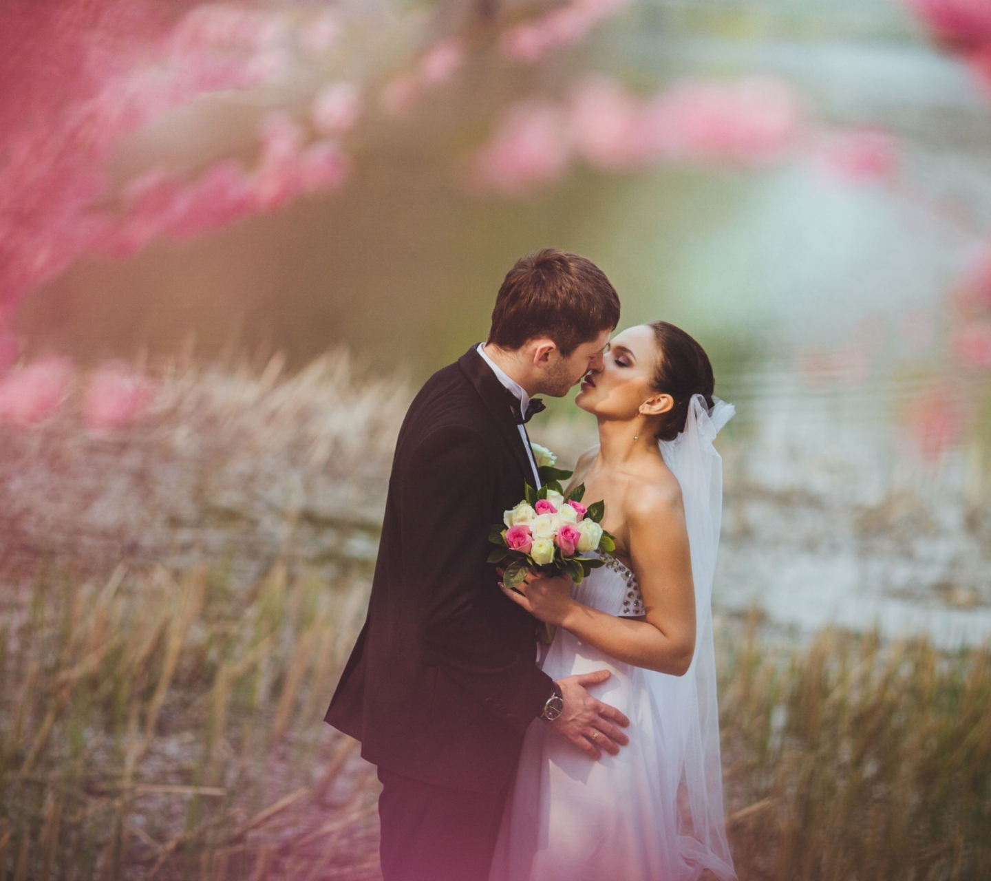 Fondo de pantalla Beautiful Wedding 1440x1280