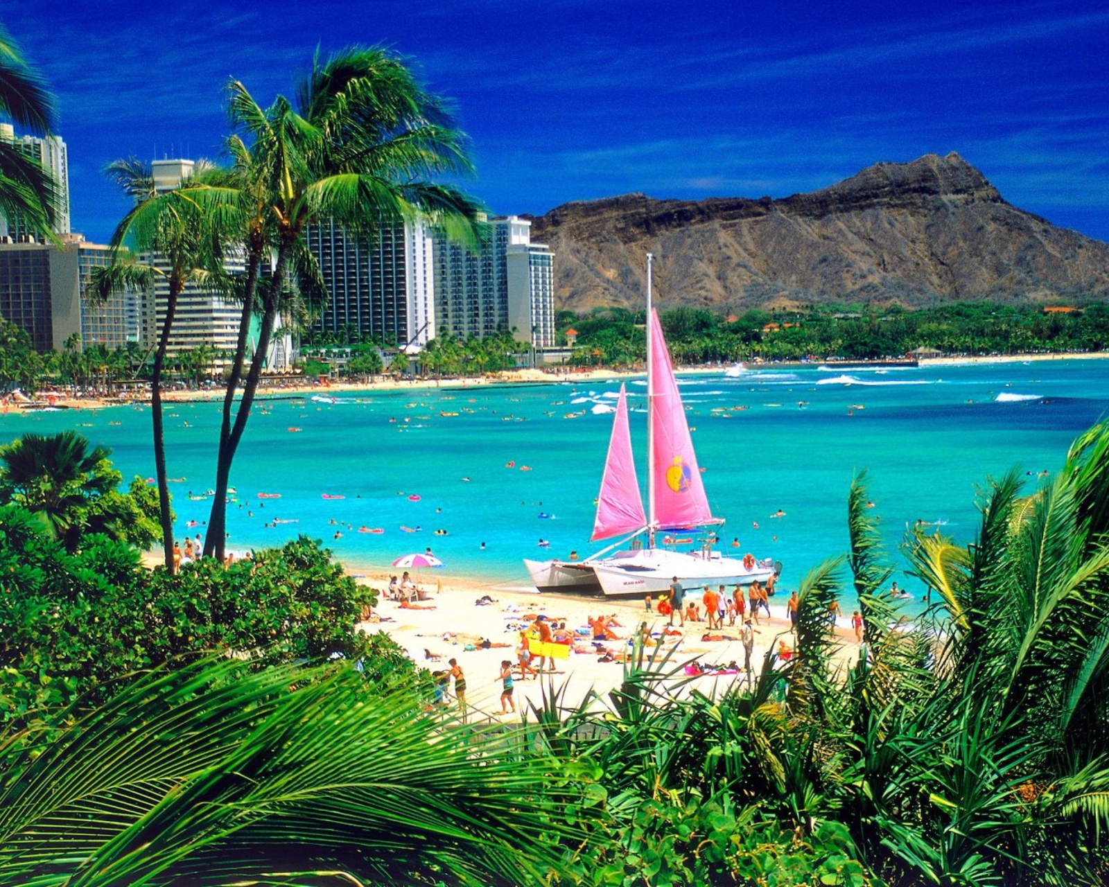 Sfondi Waikiki Oahu Hawaii 1600x1280