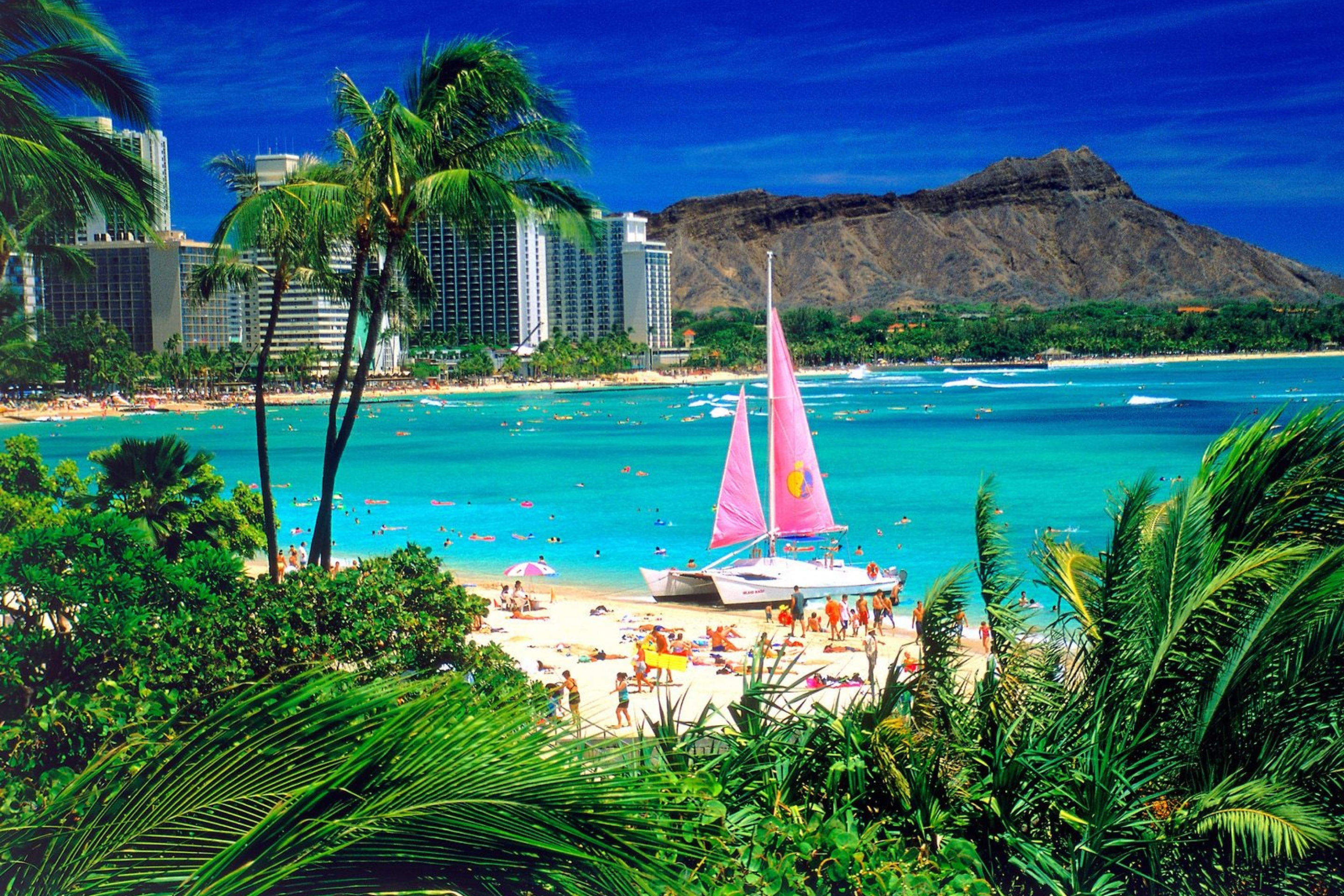 Das Waikiki Oahu Hawaii Wallpaper 2880x1920