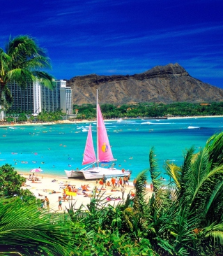 Waikiki Oahu Hawaii - Obrázkek zdarma pro iPhone 4