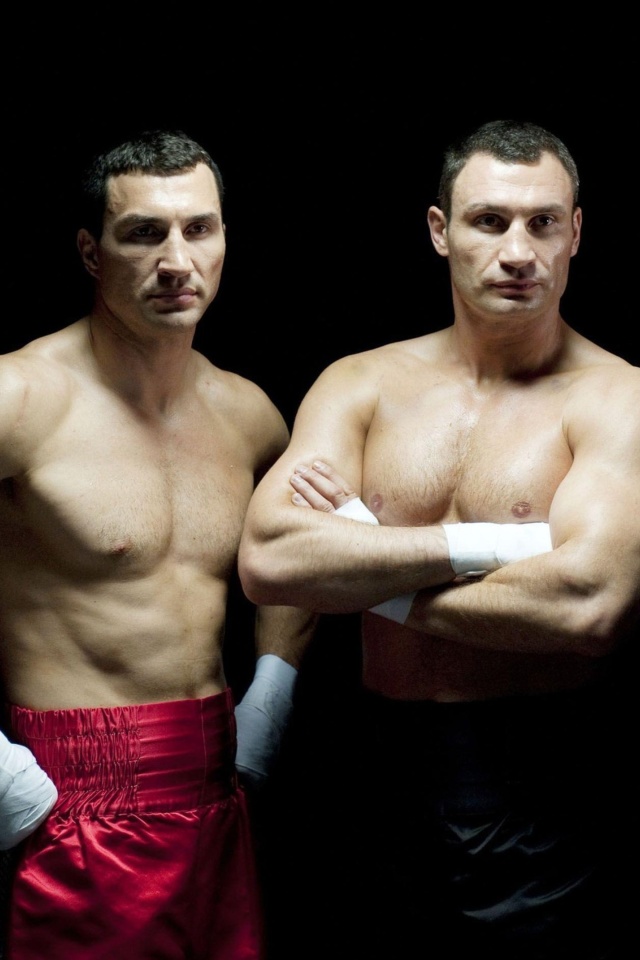 Das Klitschko brothers Wladimir and Vitali Wallpaper 640x960