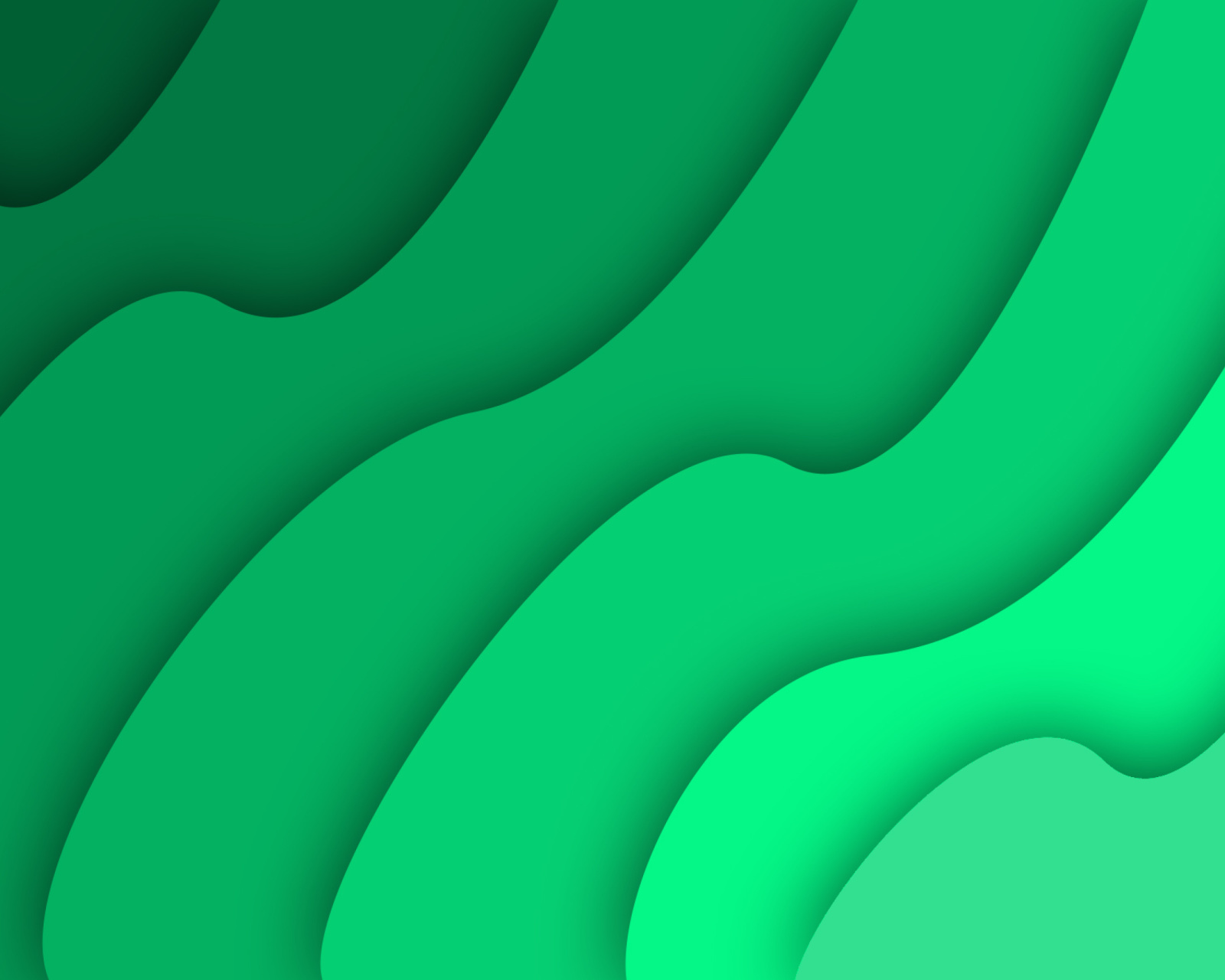 Screenshot №1 pro téma Green Waves 1600x1280
