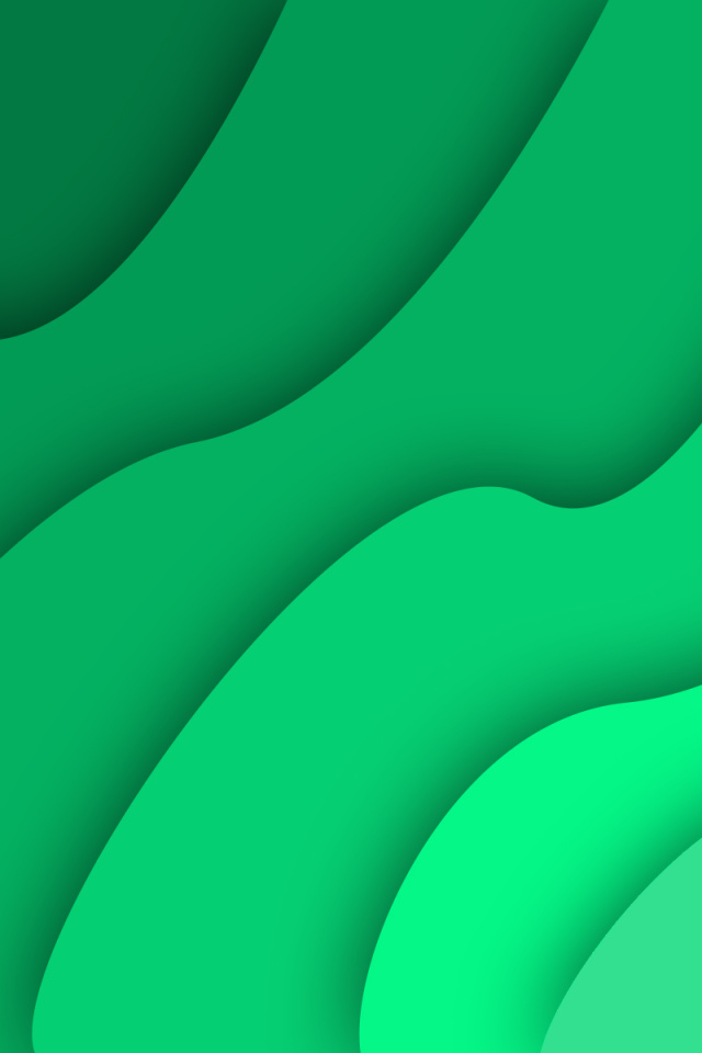 Green Waves wallpaper 640x960