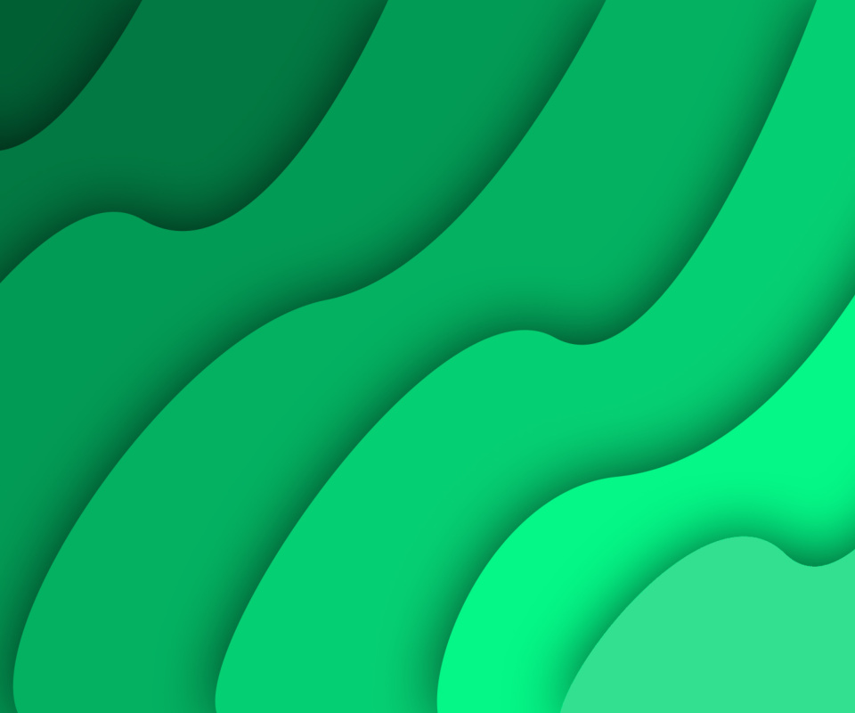 Green Waves wallpaper 960x800