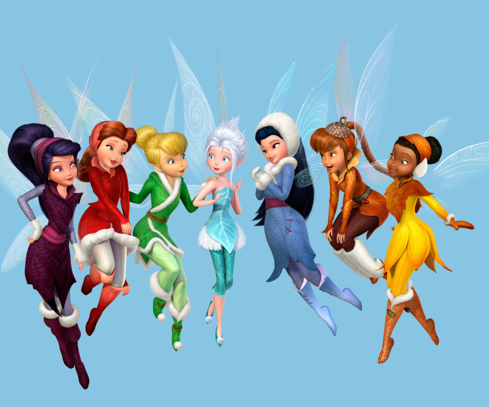 Das Tinkerbell and the Mysterious Winter Woods Wallpaper 960x800