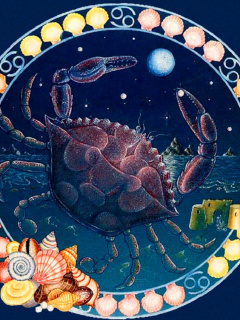 Das Cancer Zodiac Wallpaper 240x320