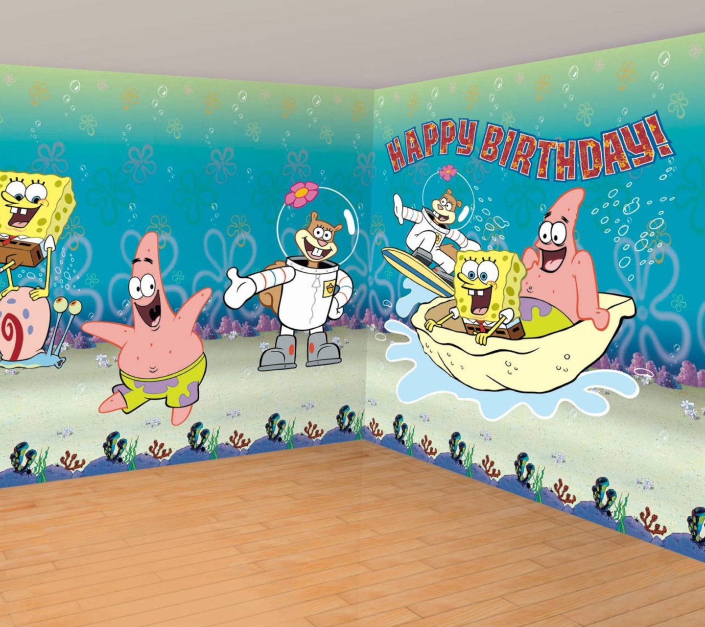 Screenshot №1 pro téma Spongebob Happy Birthday 1440x1280