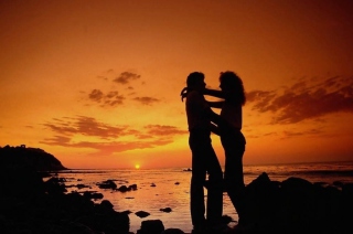 Sunset Love Wallpaper for Android, iPhone and iPad