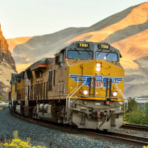 Fondo de pantalla Union Pacific Train 208x208