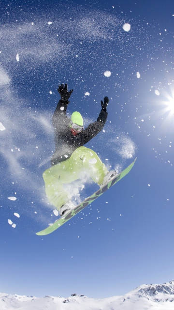 Snowboarding wallpaper 360x640