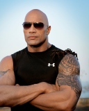 Fondo de pantalla Dwayne Johnson 128x160