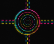 Hypnotic Neon Lights wallpaper 176x144