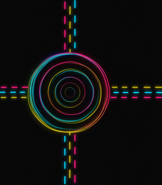 Hypnotic Neon Lights - Obrázkek zdarma pro iPhone 5