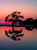 Screenshot №1 pro téma Beautiful Sunset Lake Landscape 132x176
