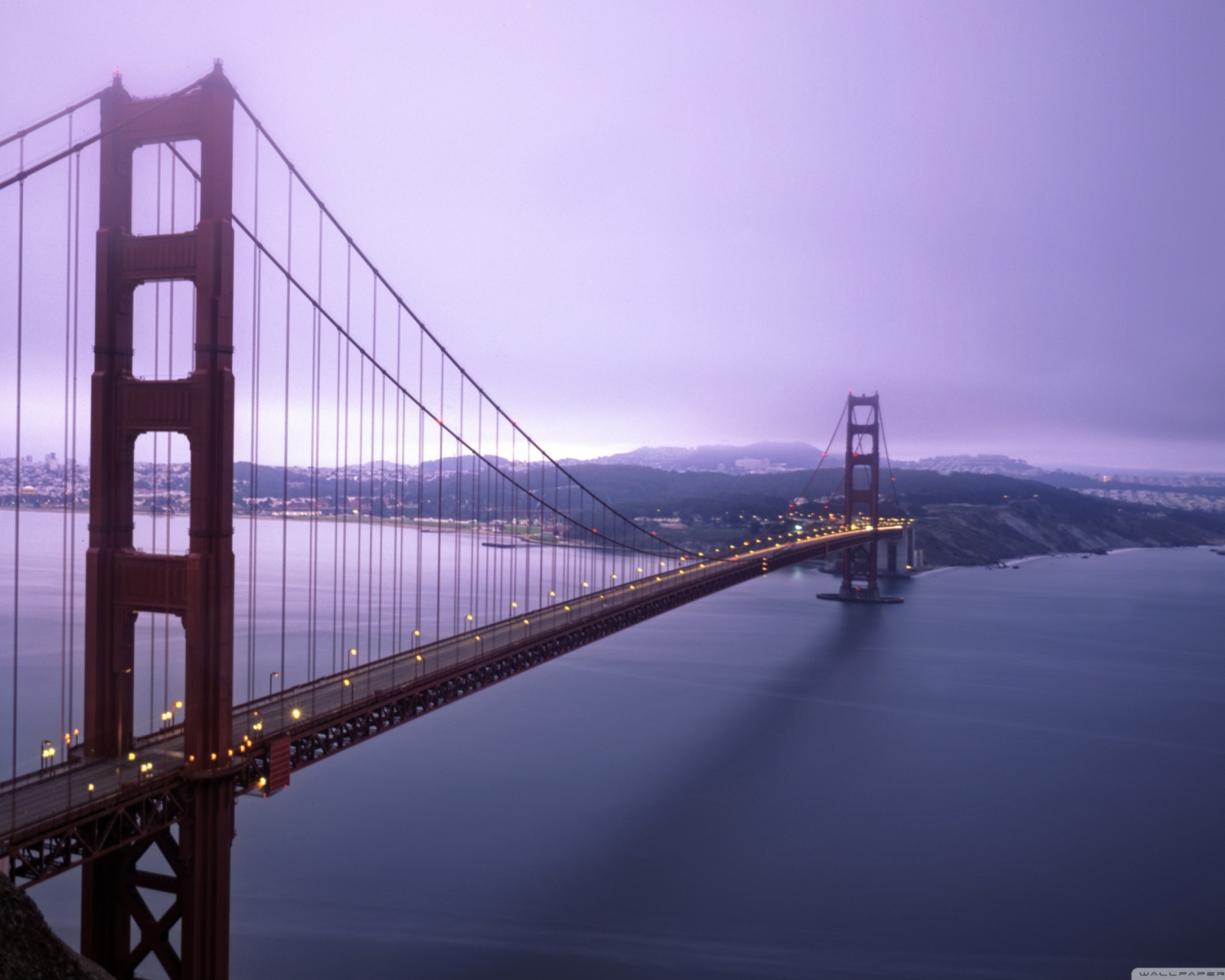 Fog Surround Golden Gate wallpaper 1600x1280
