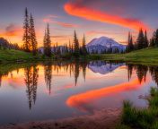 Das Emerald Lake, Carcross, Yukon Wallpaper 176x144