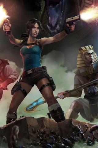 Fondo de pantalla Lara Croft & Temple Of Osiris 320x480