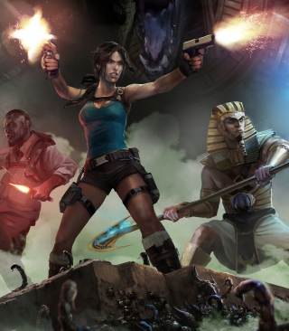 Lara Croft & Temple Of Osiris papel de parede para celular para Nokia C2-05