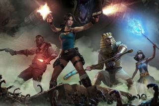 Lara Croft & Temple Of Osiris - Obrázkek zdarma pro 1024x768