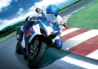 Moto GP Suzuki - Obrázkek zdarma pro Motorola DROID