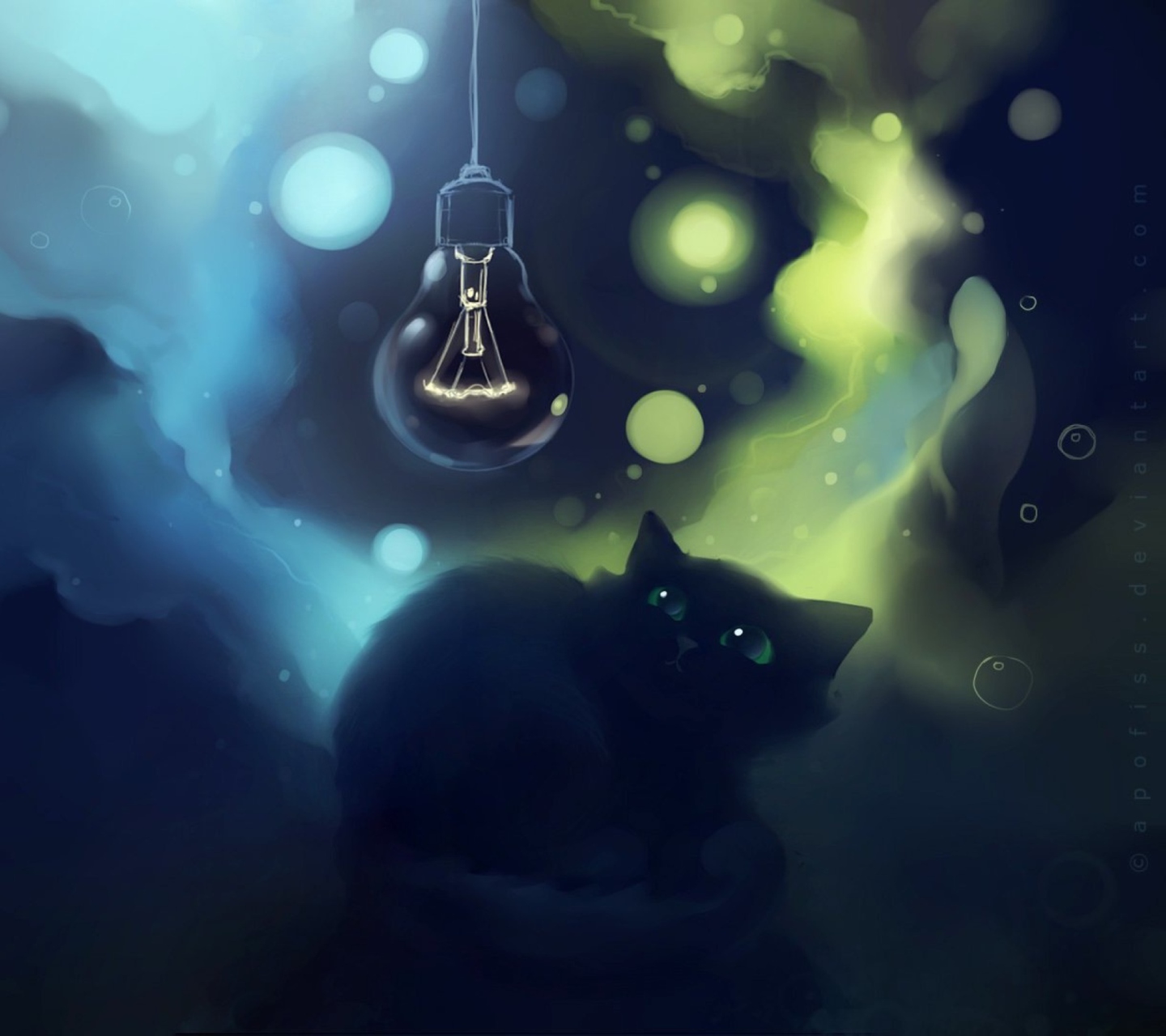Screenshot №1 pro téma Black Cat 1440x1280