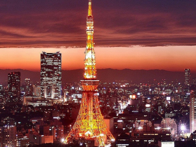 Tower Tokyo wallpaper 640x480