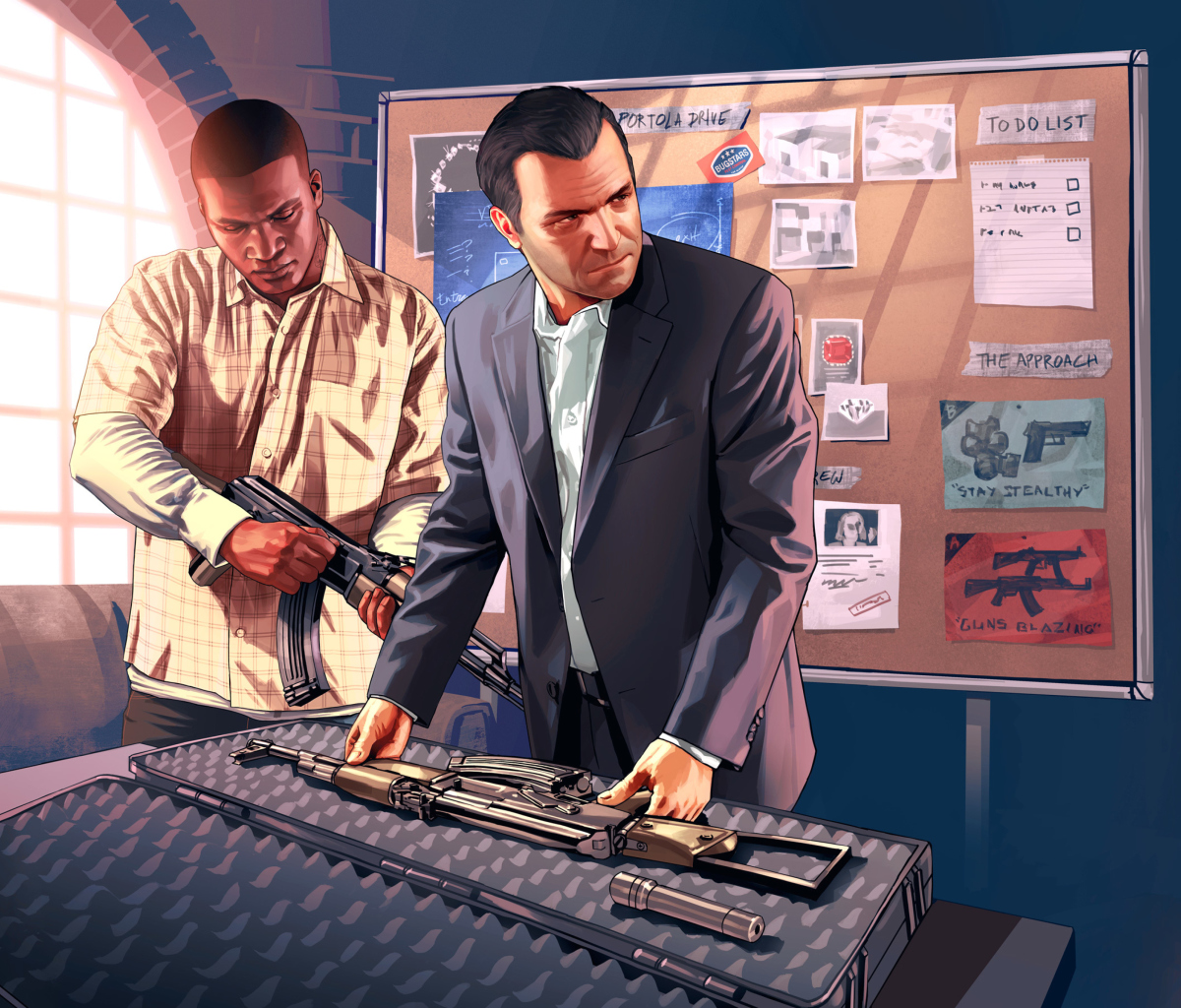 Grand Theft Auto V, Mike Franklin wallpaper 1200x1024