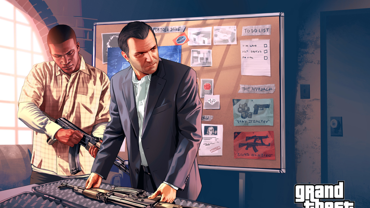 Screenshot №1 pro téma Grand Theft Auto V, Mike Franklin 1280x720