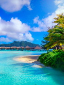 Fondo de pantalla Bora Bora Hd 132x176