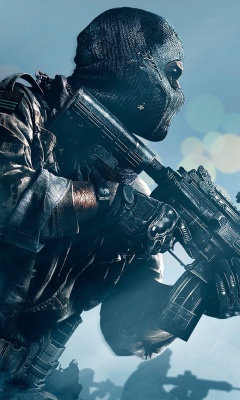 Das Soldier Call of Duty Ghosts Wallpaper 240x400