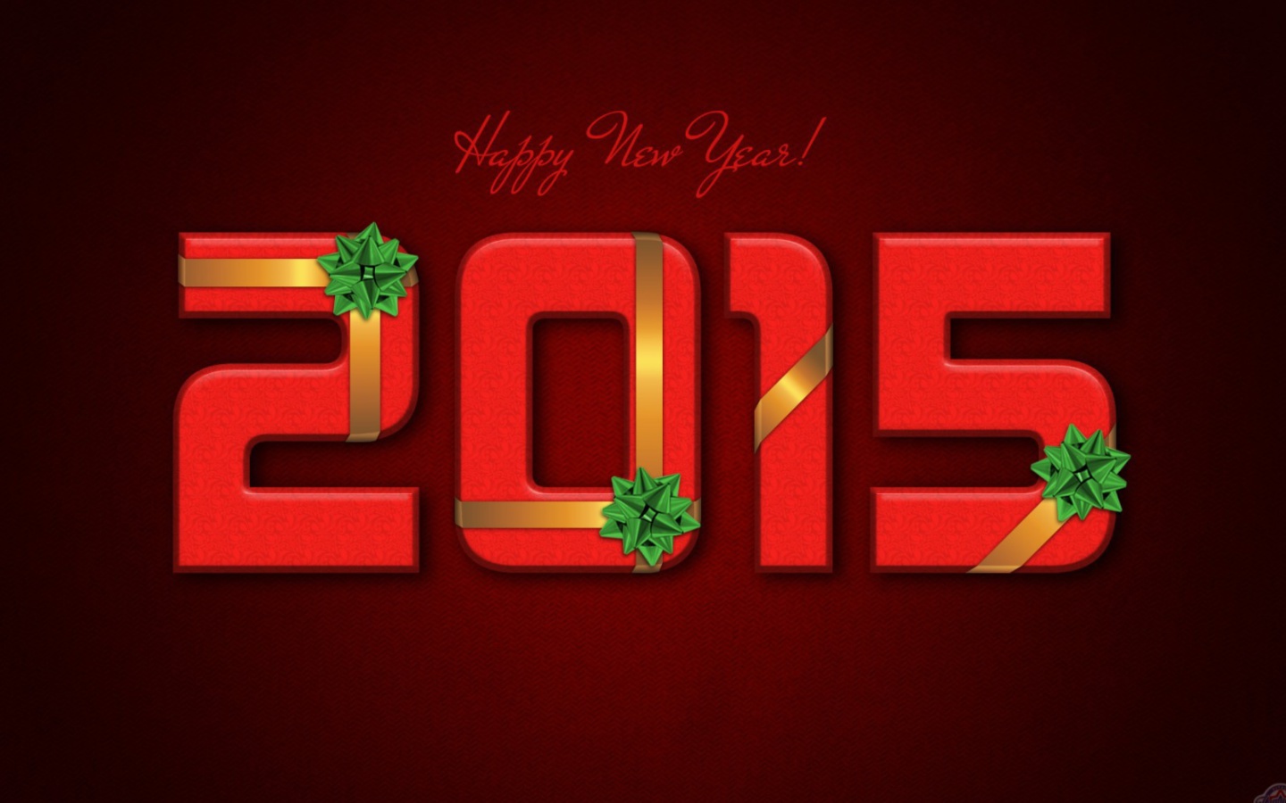 Screenshot №1 pro téma New Year 2015 Red Texture 1440x900